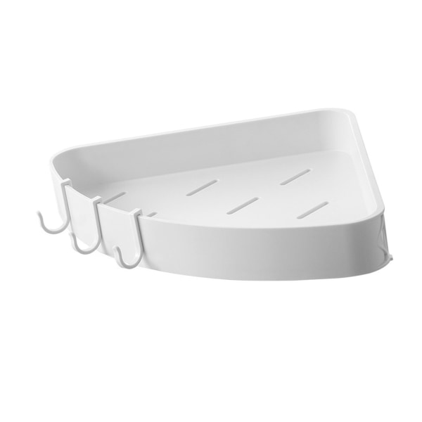Väggmonterad badrumshylla Multipurpose Modern Minimalism Style Punch Free Flytande hylla för badrum Vit Sektor
