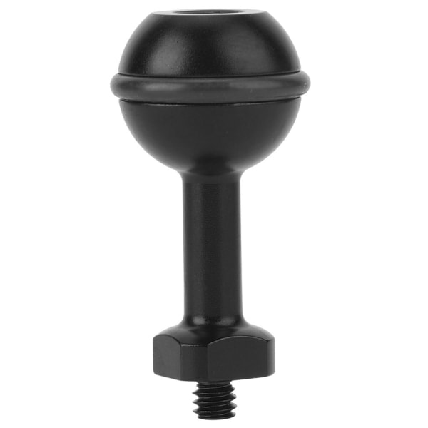 Dykfäste Action Kamera Kulhuvud Base Fill Light Holder Mount 1/4' Skruv (svart)