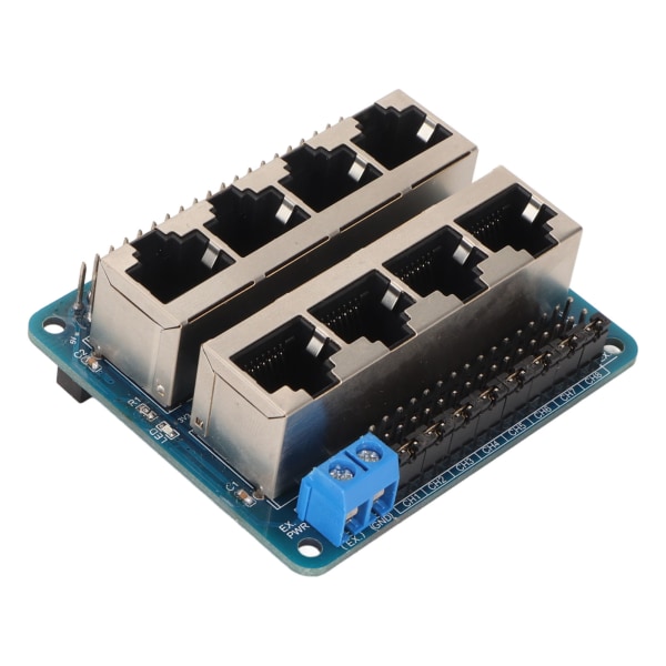 GPIO Breakout Board Professional 8 RJ45 porttia 40 Pin Power Breakout Board for RPi 1A+ 1B+ 2B 3B 3B+ 3A+ 4B
