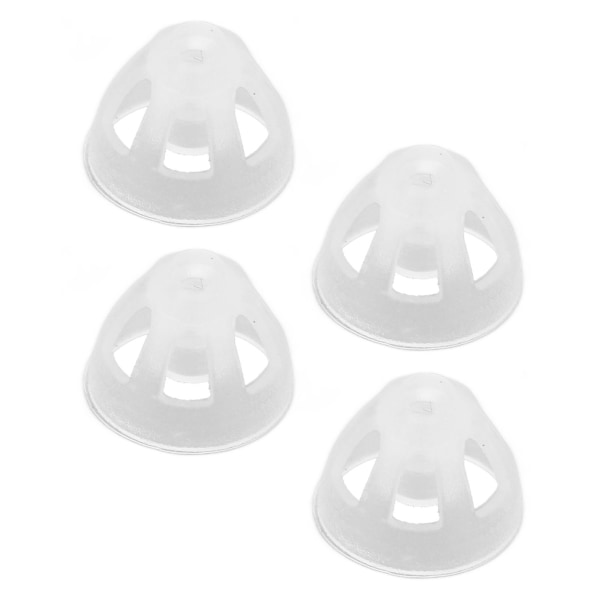 10 stk Ørehøreforstærker kupler gennemsigtigt stykke åbne kupler Bløde silikone erstatnings kupler