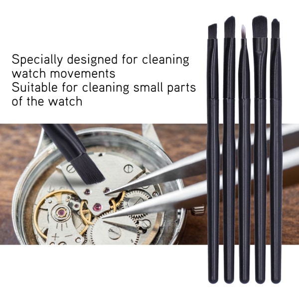 Watch – hellävaraiset harjat rannekellon liikuttamiseen ja pienten osien puhdistamiseen