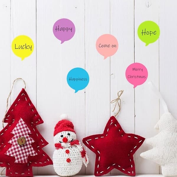 640 ark bobleformede sticky notes, 8 klare farver, 75x75 mm udstansede memoblokke