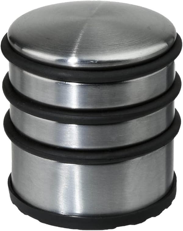Gulv dørstopper - Sæt med 6 dørstoppere - Rustfrit stål - Stærk og praktisk (INOX)
