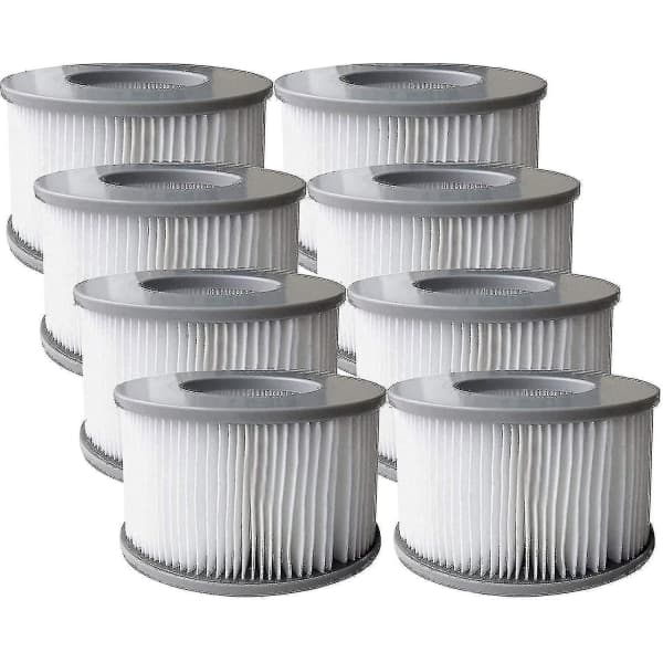 8 stk. Premium Kvalitetserstatningsfilterpatroner for Mspa Boblebad og Spabasseng - Snngv - -