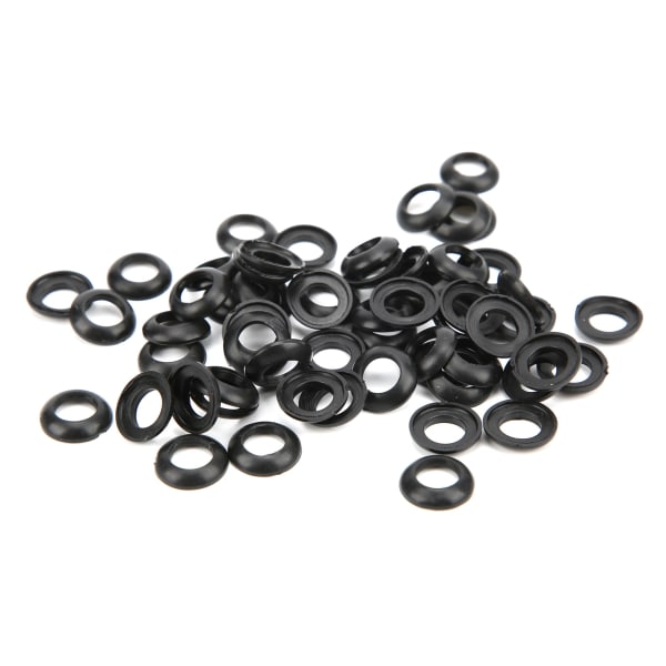 60 st Fiskespö Byggande Silikon Elastisk Lindningskontroll Dekorationsring Trimring Adapter 9,5MM