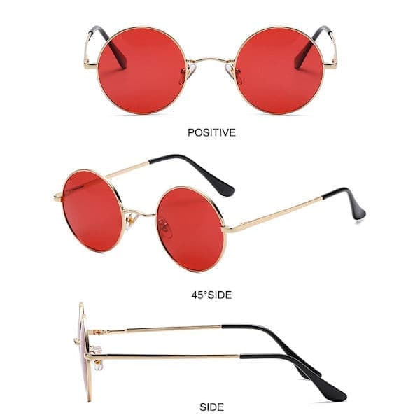 Retro polariserede små runde solbriller til mænd og kvinder C2 C2 C2