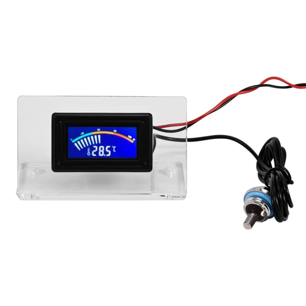 PC Datamaskin Vannkjølingstemperaturdetektor Skivetermometer LCD-skjermrammesett