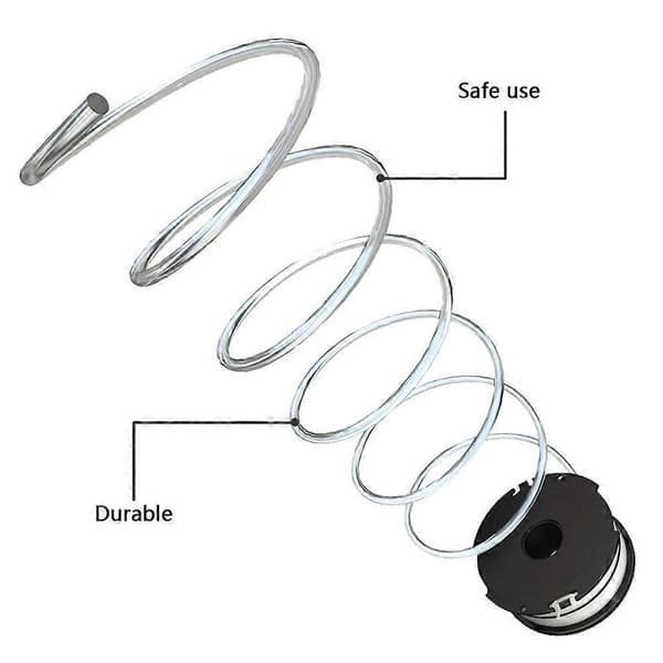 6 stk. spoler til Black & Decker GH710/GH700/GH750 græsslåmaskine, erstatningslinjespoler, DF-065-BKP