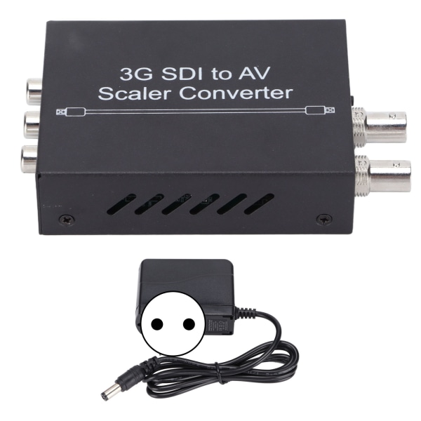 3G SDI til AV Converter SDI til PAL NTSCM Video Converter for kamera hjemmekino AC 100240V(EU Plugg)