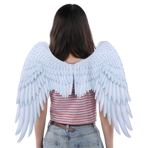 Large Wing Barn Gutt Jente Halloween Party Cosplay Kostyme Tilbehør Rekvisitter Hvit