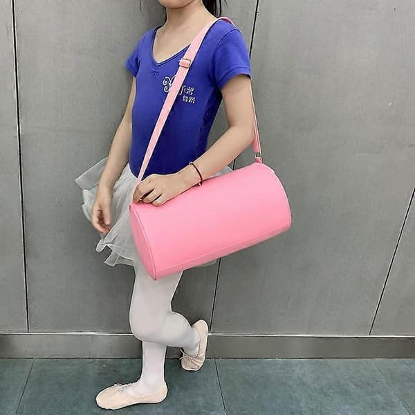 1st Practical Simple Single Shoulder Bag Versatile Oxford Cloth Dance Bag (Pink)