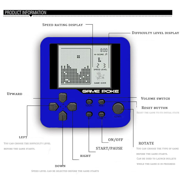 Mini Klassiskt Spel Elektronisk Cyber Maskin För Barn Spel Nyckelring Gåvor Färg Slumpmässig