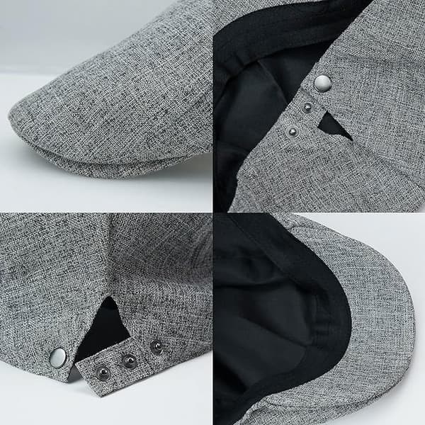 Vintage kasket i ren hamp til mænd
