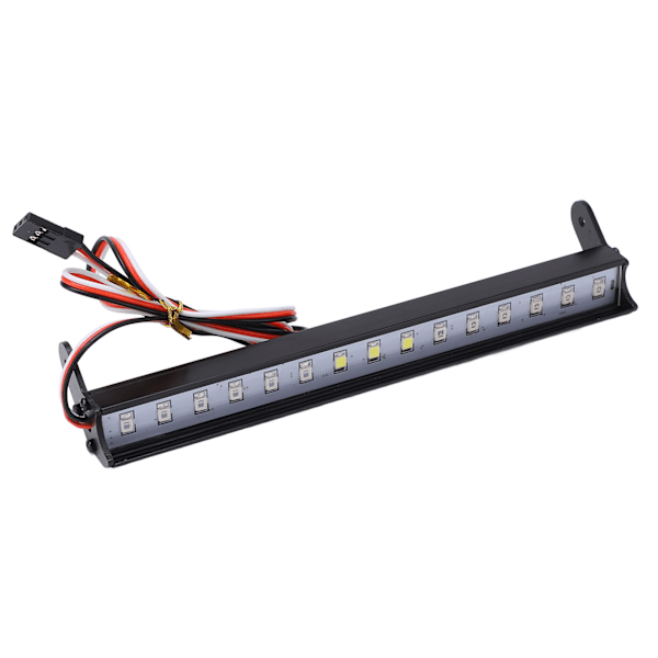 RC Light Bar 15 LED Lamp Beads 1/10 Simulering RC Crawler Aluminiumlegering LED Universal Taklysstange