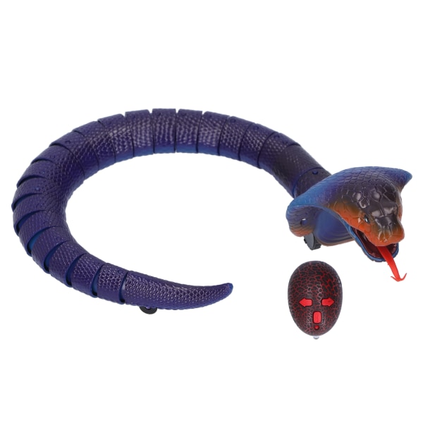 Infrarød fjernbetjening Slangelegetøjssimuleringsslange Dyremodel Elektrisk Trick ToyBlue