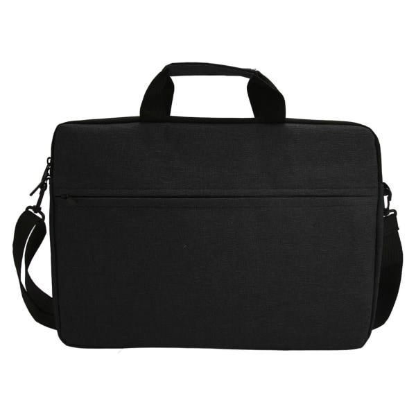 15,6-tommers laptop-veske Vanntett polyester bærbar PC-veske Bærbar Notebook-beskyttelsesveske for reiser, forretningsreise Svart