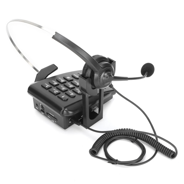 HT700 ledningstelefon med hodesett Call Center-telefon med rundstrålende mikrofon Headset for kontorhjem