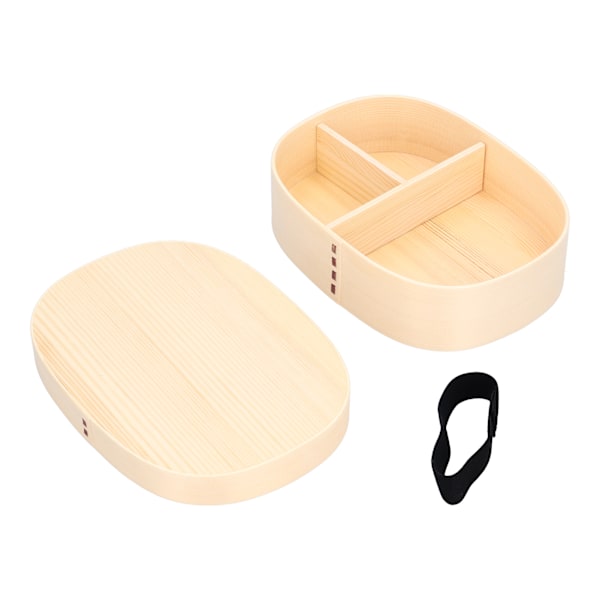 1200 ml matlåda i trä Bento lunchlåda barn lunchlådor för kontor camping picknick resor