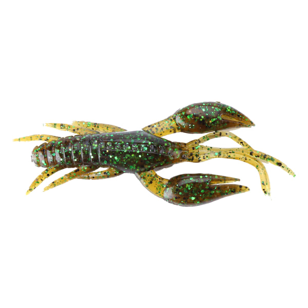 4st Mörkgrön naturtrogen silikon Mjuk Fishing Crawfish Lures Bete (1#)