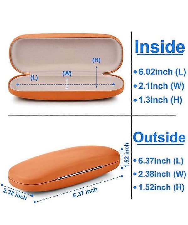 Unisex Hard Shell Eyeglass Case, Protective Case For Glasses