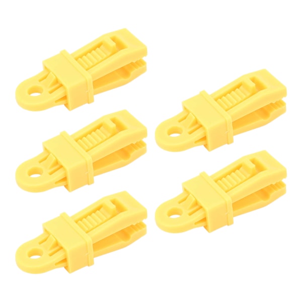 5pcs Tarp Clips Waterproof Tear Resistant Strong Lock Grip Tent Clips for Outdoor Camping