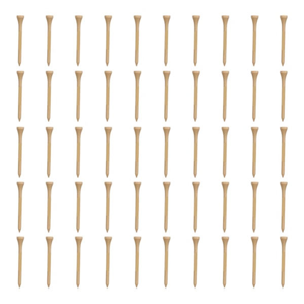 50 stk Golf Tees Professionelle Stærke Udskiftnings Træ Golf Tees til Golf Tilbehør 70mm/2.76in