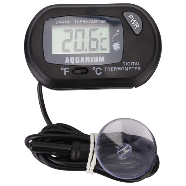 -50℃∽+70℃ Digital LCD-skærm Akvarietemperaturtermometer Aquarium Vandtermometre