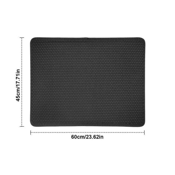 Kattetoalettmatte - 60 x 45 cm - Vanntett - Bikubedesign - Slitesterk