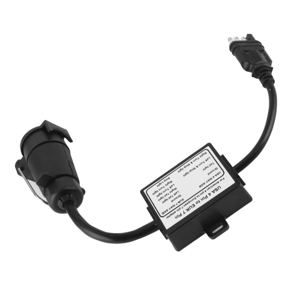 Trailer Connector Light Converter USA 4 Pin til EUR 7 Pin Adapter Stop/bremsesignal adskillelse