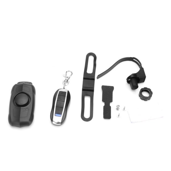 USB oppladbar anti-tyveri sykkelalarm Vibrasjonsutløseralarm med fjernkontroll 110dB horn trådløs alarm