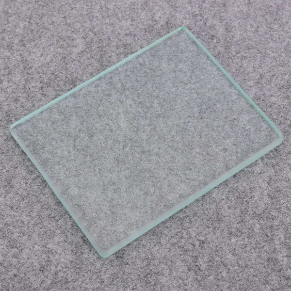 Lær polering herdet glass Burnisher Slicker lær håndverksverktøy 130 x 100 x 8 mm