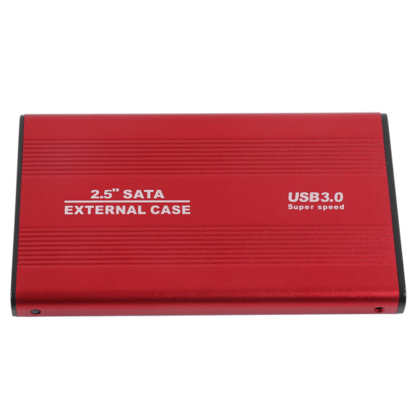Kiintolevykotelo 2,5 tuuman 4 Tt:n LED-merkkivalo alumiinikotelo, kuuma vaihdettava 5 Gbps USB 3.0 -portti ulkoinen case , punainen