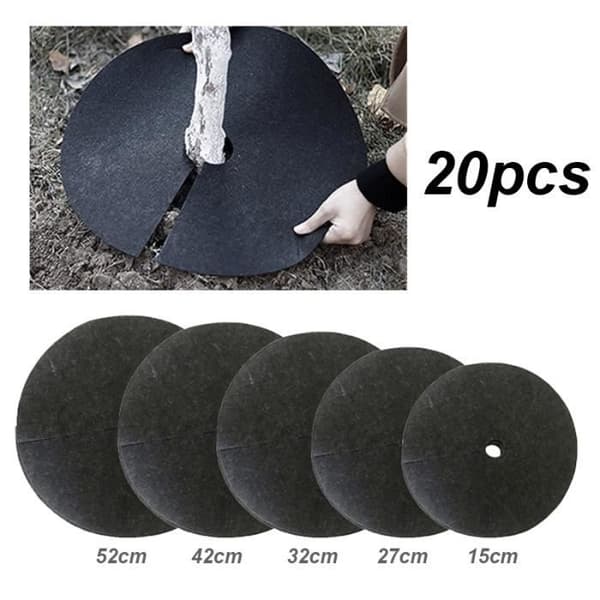 52 cm x 6 cm - Utomhus skyddsmatta för HPTree, träddisk, ogräsmatta