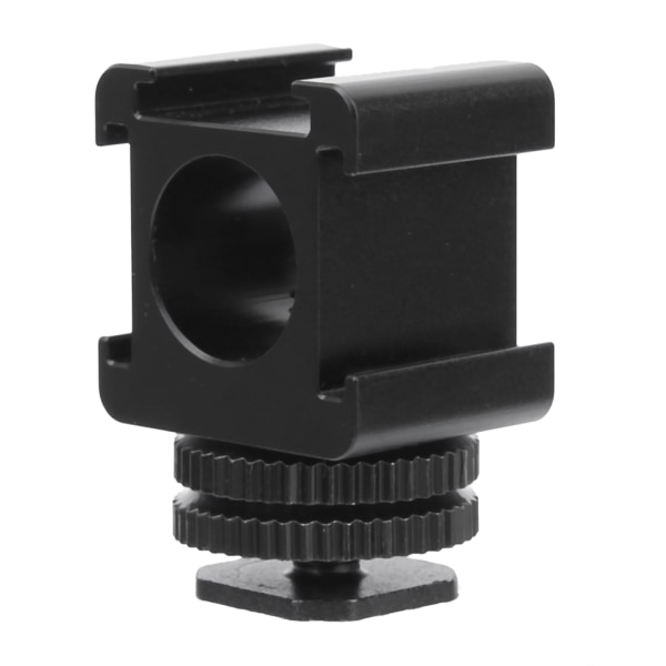 Metalkamera Tri Hot Shoe Mount Adapter til mikrofon LED Video Light Monitor
