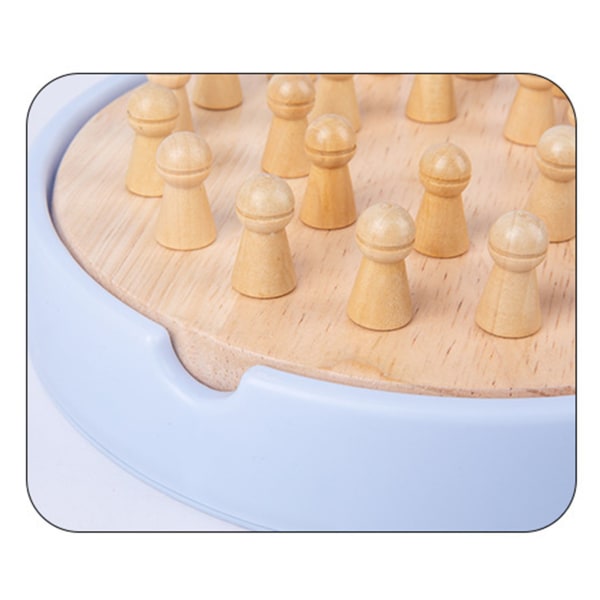 Memory Match Stick Schack Träfärg Memory Board Early Education Intelligence Logic Development Toy 2 in 1