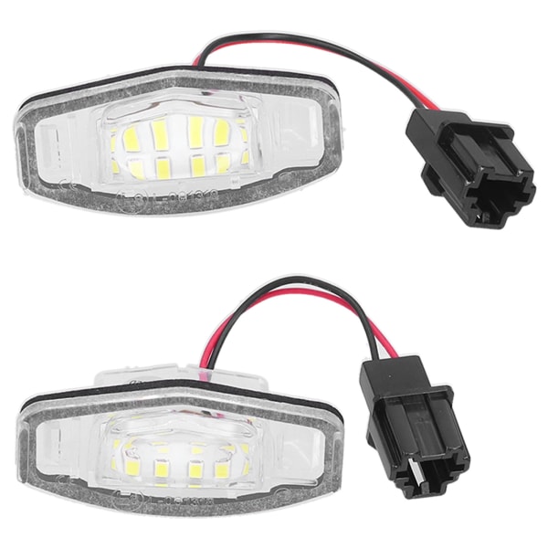Ett par LED-nummerskyltslampa vitt ljus 34100S0A013 Passar för Honda Civic/Pilot/Accord/Odyssey