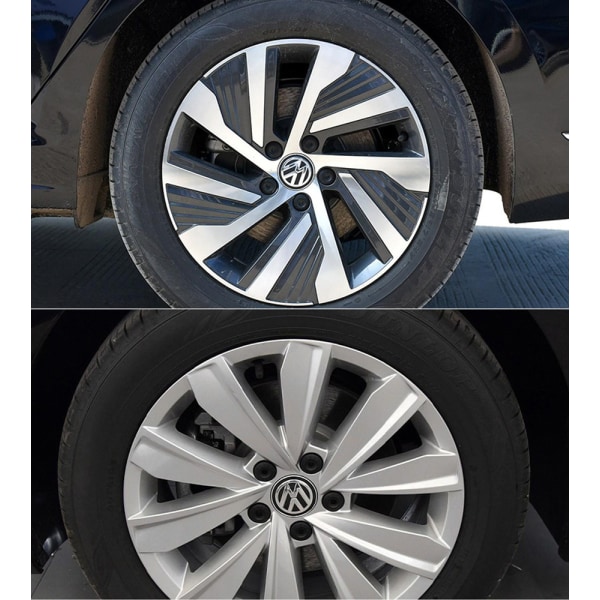 4 stk Passer til Volkswagen hjulnavkapsel standard 70mm nav senterdeksel dekk billogo bil modifisert hjulkapsel