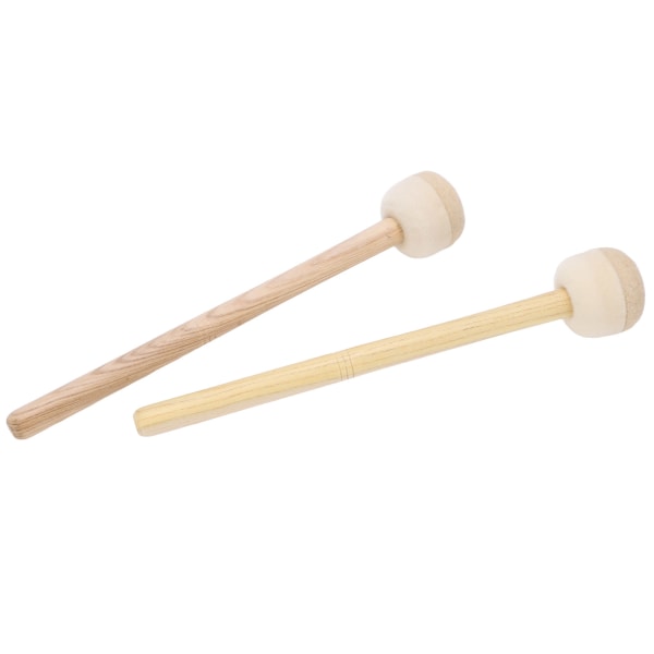 2 kpl Drum Mallet huopapää pitkä puinen kahva liukumaton set