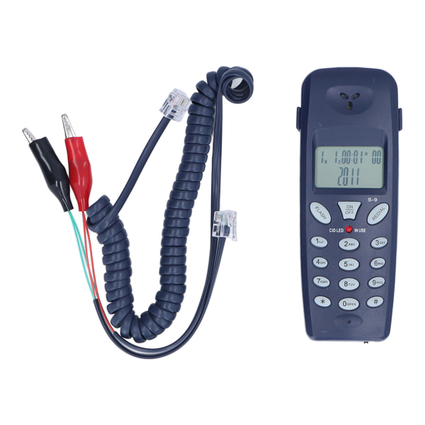 Kablet telefon FSK DTMF 12 bit LCD-skjerm Kablet telefon med repetisjonspausefunksjon for hjemmekontor