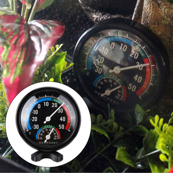 2 i 1 Reptil Skildpadde Edderkop Kæledyrs Terrarier Temperatur Hygrometer Termometer