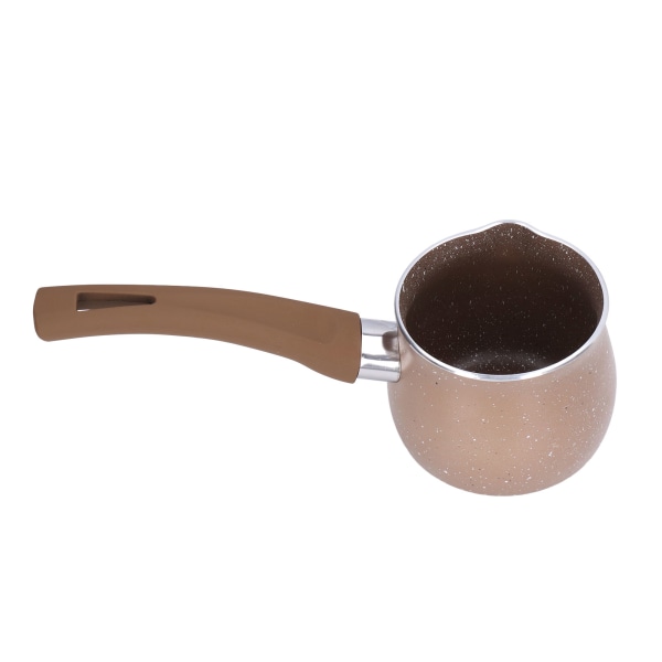Nonstick Mjölkpanna 8 cm Dia Enkelt handtag Aluminiumlegering kokgryta för kaffe Smör Chokladbrun