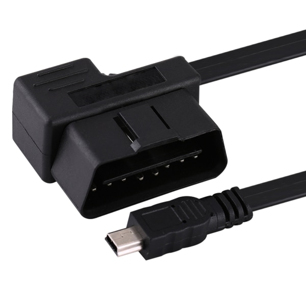 180 cm bil OBDII OBD2 EOBD 16pin diagnostisk forlængeradapter til mini USB-kabel