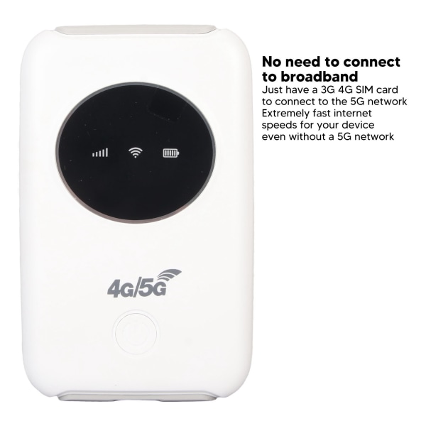 Ulåst 4G LTE USB WiFi-modem 300 Mbps med 5G SIM-kortslot