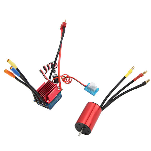 Børsteløs motor ESC Kit S2440 4000KV Børsteløs motor S35A Børsteløs ESC til 1/16 1/18 RC bil