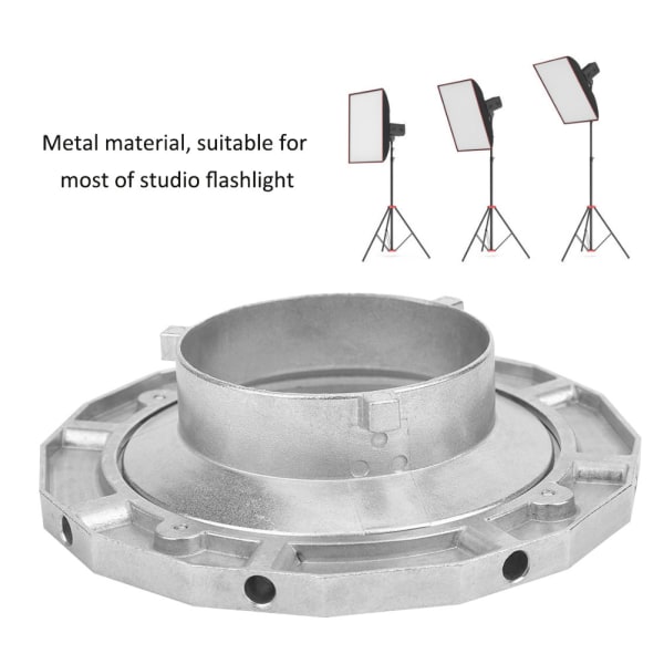 Bowens Mount Softbox -istukkasovitin taskulamppuvalokuvaustarvikkeille