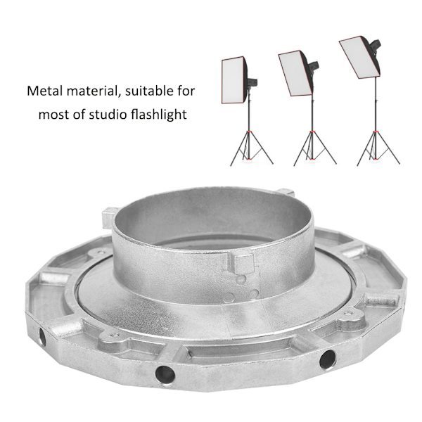 Til Bowens Mount Softbox Metal Chuck Adapter til tilbehør til lommelygtefotografering