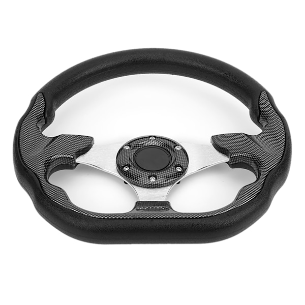 320MM Universal Bilrattstyre Kolfiber Stil Racing Drift med Hornknapp