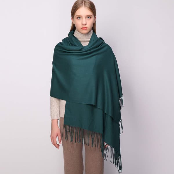 Dame Tørklæder Pashmina Sjaler og Wraps til Bryllupssjaler til Kvinder Vinter Green