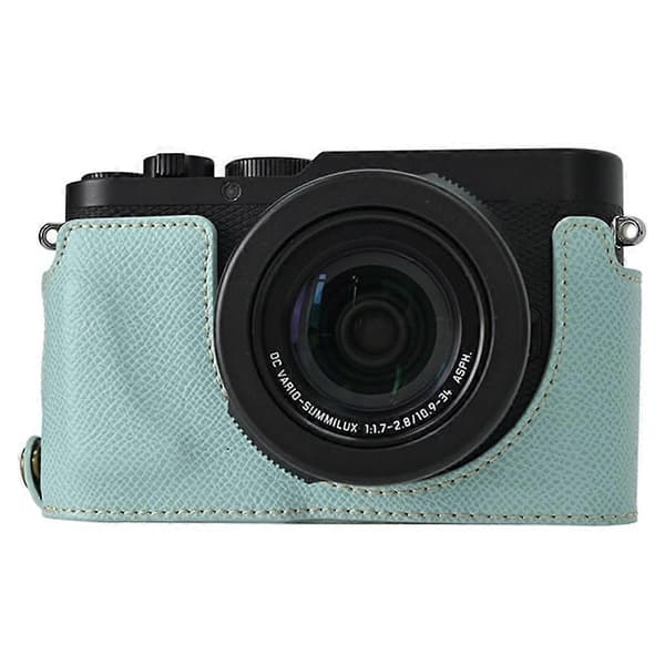J0i Camera Base for Leica D-Lux 8 with Lens Cap, Shoulder Strap, PU J3B Leather Protective Case - Baby