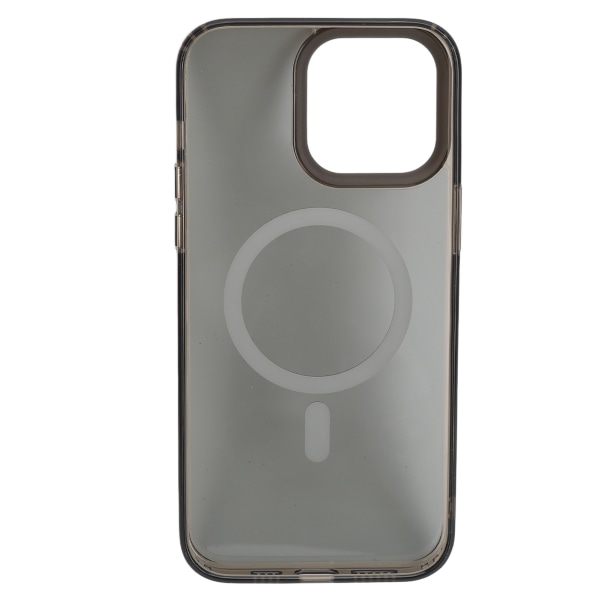 Phone case runt om Skyddande Transparent Magnetisk Anti Drop Bekvämt grepp gör-det-själv cover Black Tan för IOS 14promax